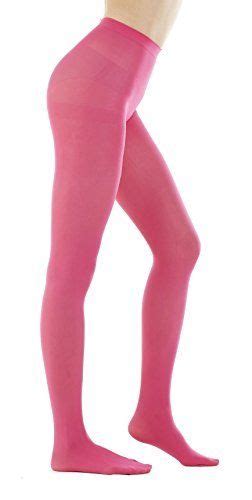 Women S 80denier Semi Opaque Solid Color Footed Pantyhose Tights Pink Tights Colored Tights