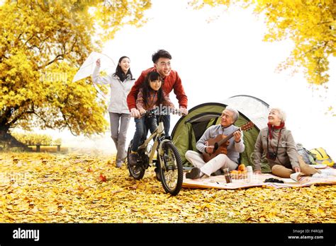 Happy family outing Stock Photo - Alamy