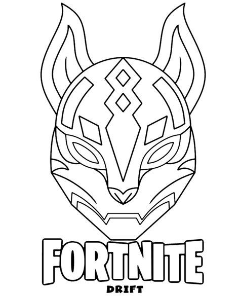 Drift Fortnite Coloring Page Printable Coloring Page Coloring Home