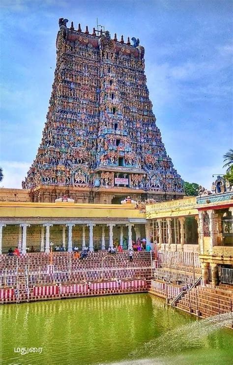 This Is The South Gopuram Tower Of The Grand Meenakshi Amman Temple