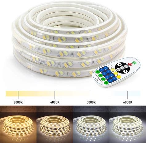 Wyzworks 100 Ft Flexible Led Strip Light 2 In 1 Warm And Cool White