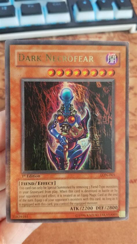 Yu Gi Oh Tcg Dark Necrofear Labyrinth Of Nightmare Lon 065 1st Edition