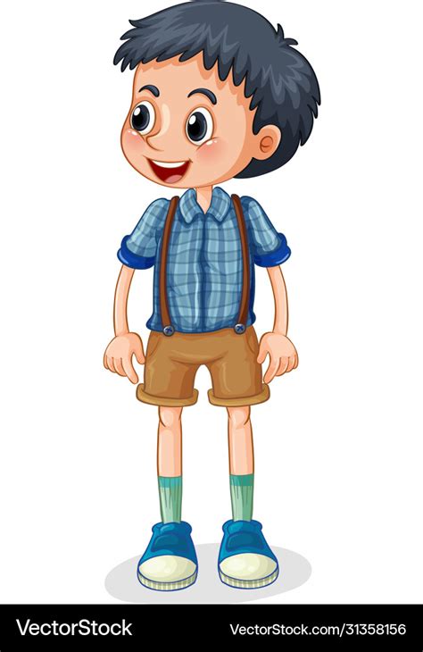 Young Boy Cartoon Character Royalty Free Vector Image
