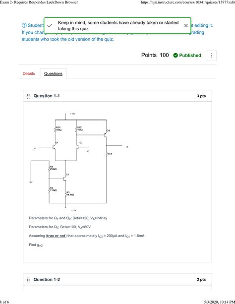 SOLUTION: Exam 2 requires respondus lockdown browser - Studypool