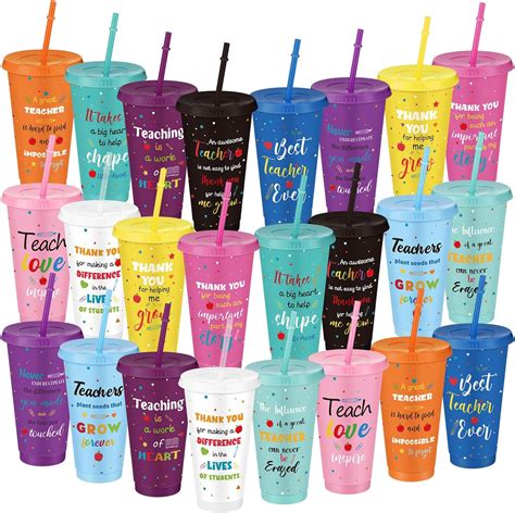 Amazon Vesici Pcs Teacher Appreciation Gift Oz Tumbler With