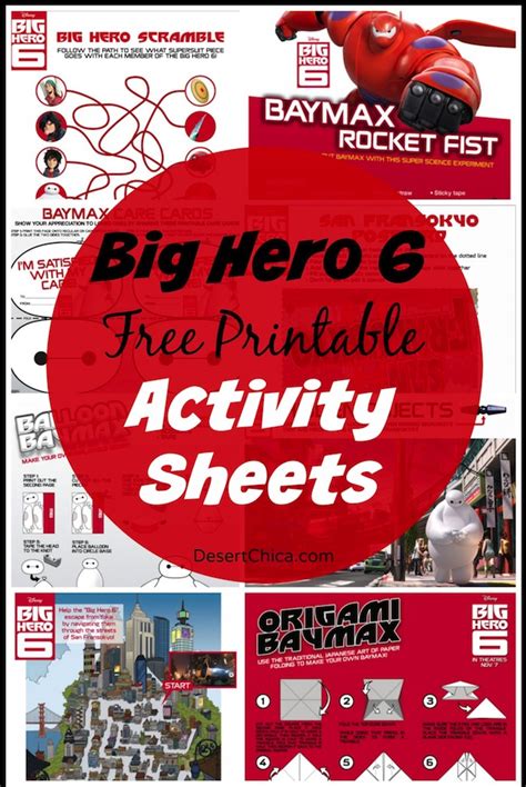 big hero  printable coloring pages  activities