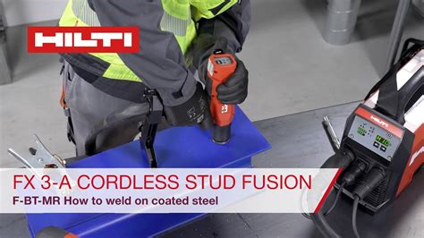 Hilti Cordless Stud Fusion F Bt Mr How To Weld On Coated Steel