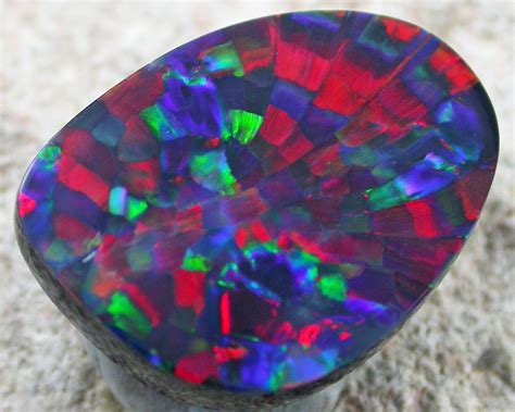 Black Opal Harlequin Crystals And Gemstones Gems And Minerals