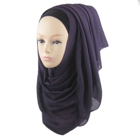 New Muslim Chiffon Printed Hijab Islamic Scarf Arab Cap Shawl Headscarf
