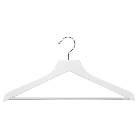 Our basic white wooden clothes hangers are essential for any closet. Basic White Wooden Hangers | The Container Store