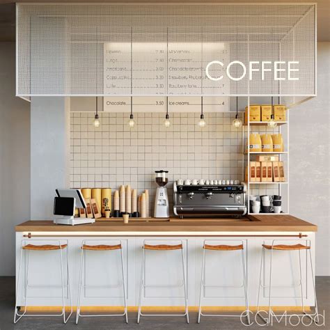 Cafe Coffee Shop 3d Model For Vray Corona