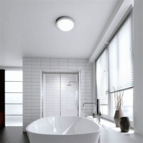 See more ideas about bathroom ceiling light, light, ceiling lights. HiB Momentum Round Central Bathroom Ceiling Light In Chrome