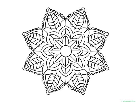 mandala para colorear nº 3 - Web del maestro