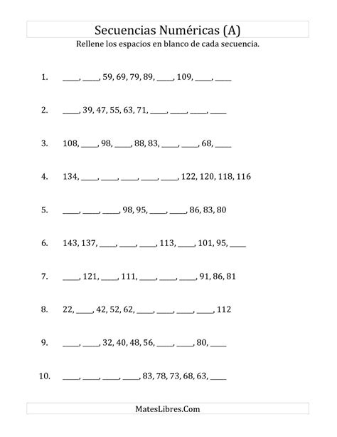 Calculadora De Sucesiones Numericas Ciales