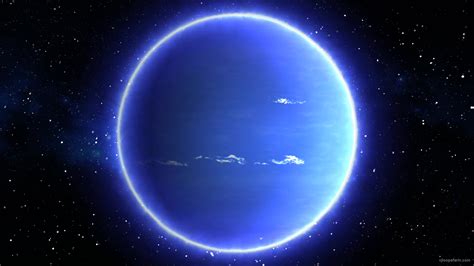Beautiful View Of Blue Planet Neptune From Space Timelapse Vj Loops Farm