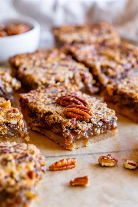 Gooey Pecan Pie Bars With Toffee From The Food Charlatan The Most