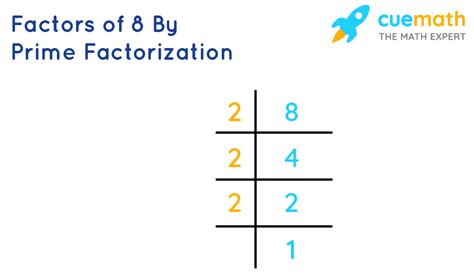 Factors Of 8 Find Prime Factorizationfactors Of 8