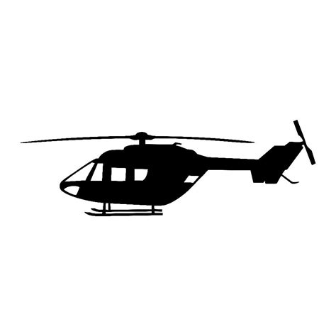 Bk 117 Helicopter Vinyl Decal 35x11 Inches