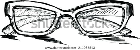 Sketch Glasses Stock Vector Royalty Free 211056613 Shutterstock