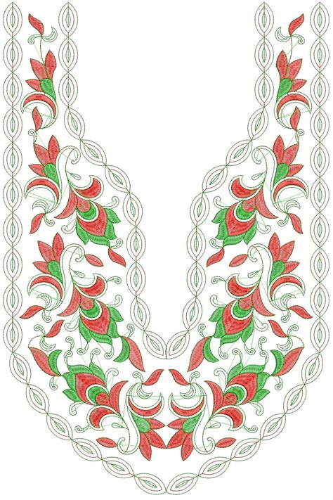 Beaded hand embroidery neck design for dress get more updates: Embdesigntube: Arebain Neck line Embroidery Design in EMB ...
