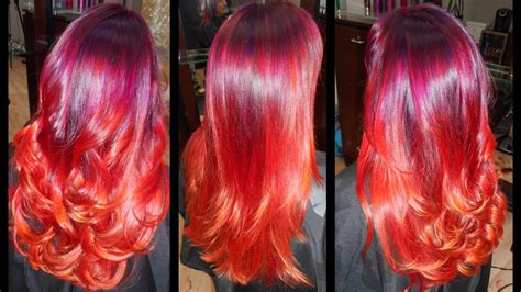 Sunset Hair Color Youtube