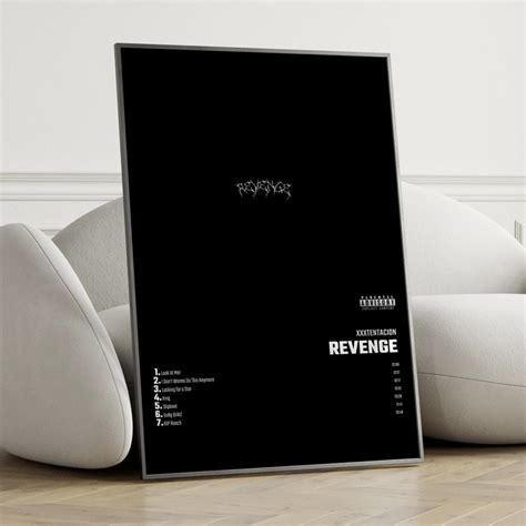 Xxxtentacion Revenge Album Cover Poster Wall Art Etsy