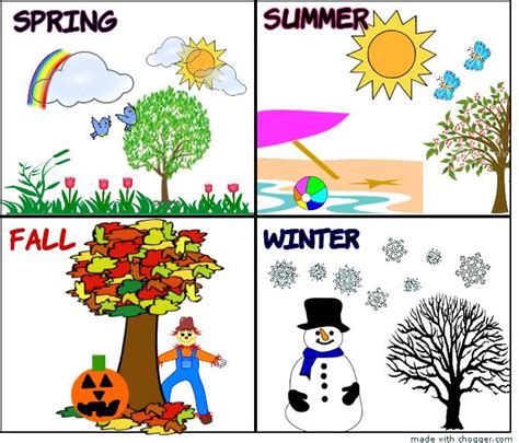 11 Best Seasons Images On Pinterest Clip Art Illustrations And