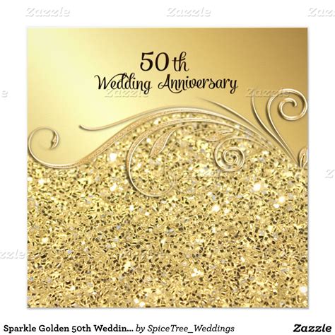 50th Wedding Anniversary Invitations 50 Golden Wedding Anniversary