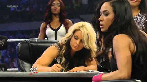Wwe Smackdown Kaitlyn Aj Lee Contract Signing Youtube