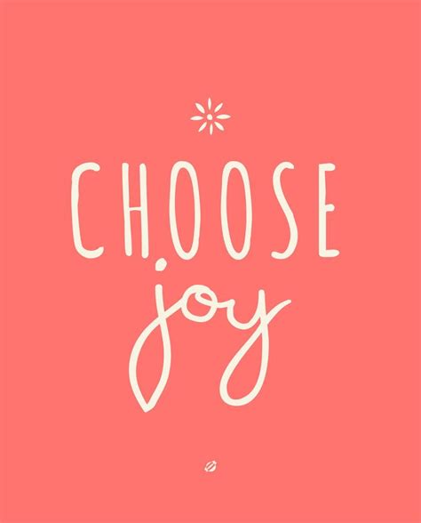 The Words Choose Joy On A Pink Background