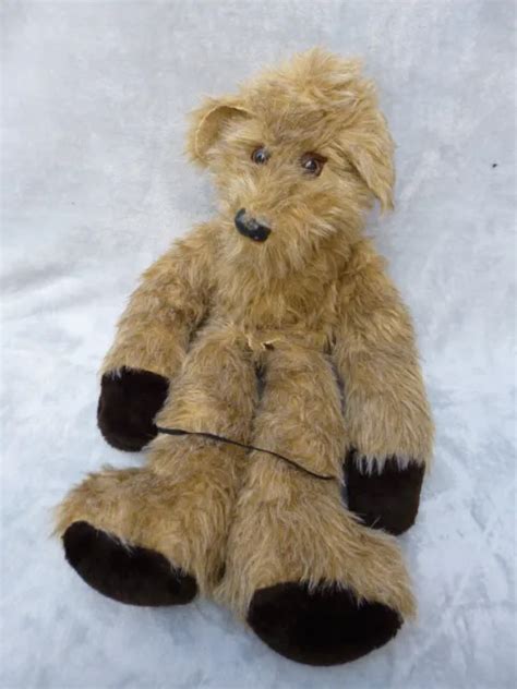 Vintage Woodland Kennel Puppets Brown Dog Puppy Hand Puppet Joel Hull