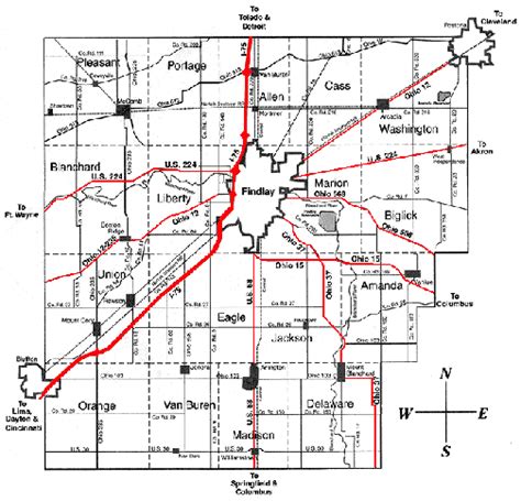 Map Of Ohio Counties In 1850 Maping Resources