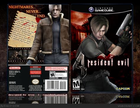 Resident Evil 4 Gamecube Box Art Cover By Ervo