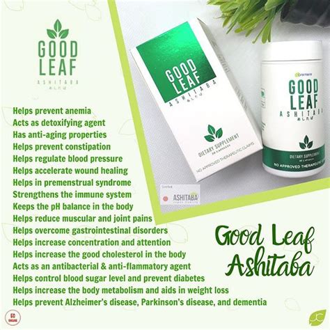 Jc Premiere Good Leaf Ashitaba Capsule Immune System Booster And