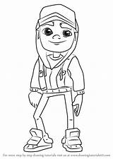 Subway Surfers Jake Draw Drawing Step Characters Tutorials Game Drawings Games Lessons Drawingtutorials101 Learn Tutorial Previous sketch template
