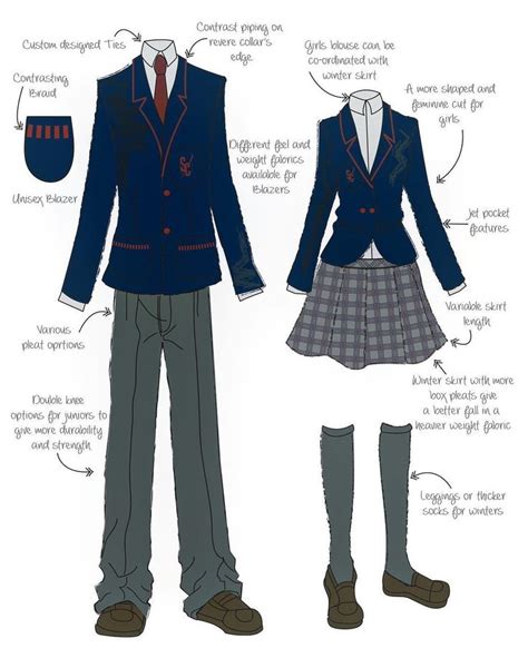 Instagram Anime School Uniform Blazer Our Winter Illustrations
