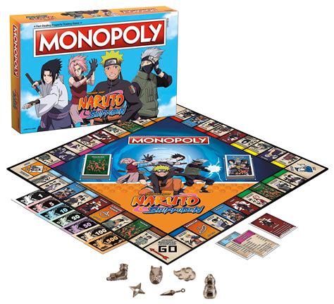 Buy Monopoly Naruto Collectible Monopoly Game Featuring Japanese