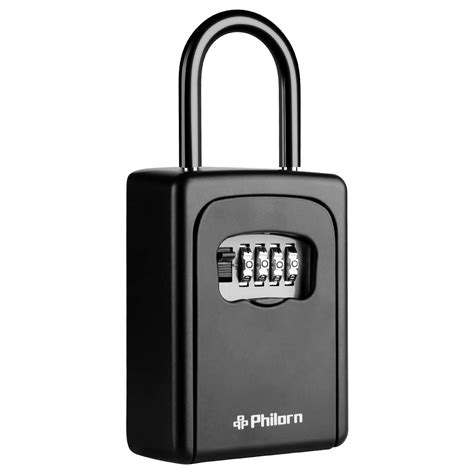 Buy Philorn Portable Key Lock Box 4 Digit Combination Lockbox
