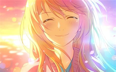 Smile Anime Girl Under Sun Hd Wallpapers Anime Desktop