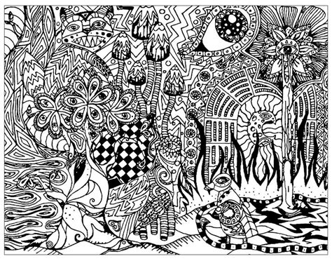 Psychedelic Coloring Page Free Printable Coloring Pages For Kids