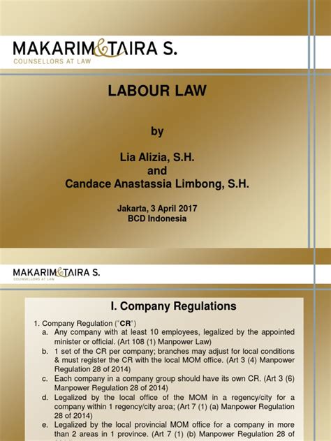 Who will be on the judging panel for the alb malaysia law awards 2017? 02 Labour Law (30 March 2017) | Arbitration | Layoff