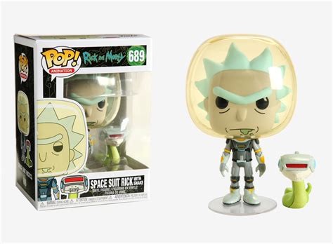 Funko Pop Animation Rick And Morty Space Suit Rick With Snake Vinyl