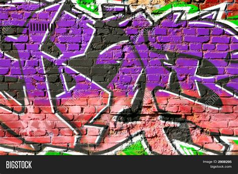 Brick Wall Graffiti Image And Photo Free Trial Bigstock
