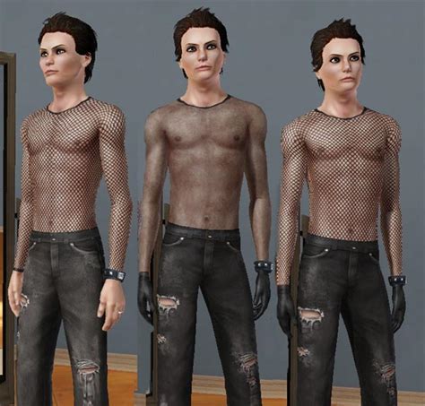 Mod The Sims Fishnet And See Through Shirts For Men Adult Ya Accessoire Bugfix Update