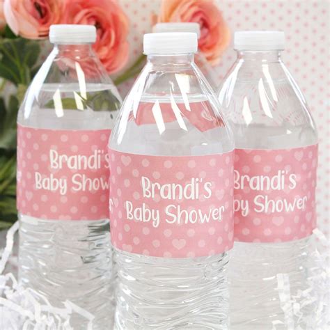 Personalized Baby Shower Water Bottle Labels With Name Baby Shower