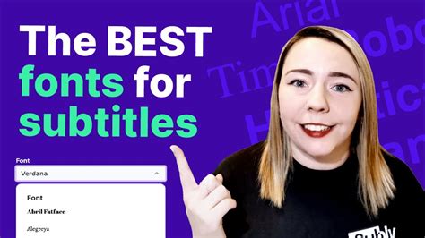 how to choose the best subtitle font for your videos youtube