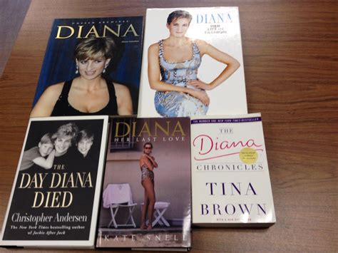 Lot Of 5 Princess Diana Biographies Mixed Lot 3 Hardbacks And 2 Soft