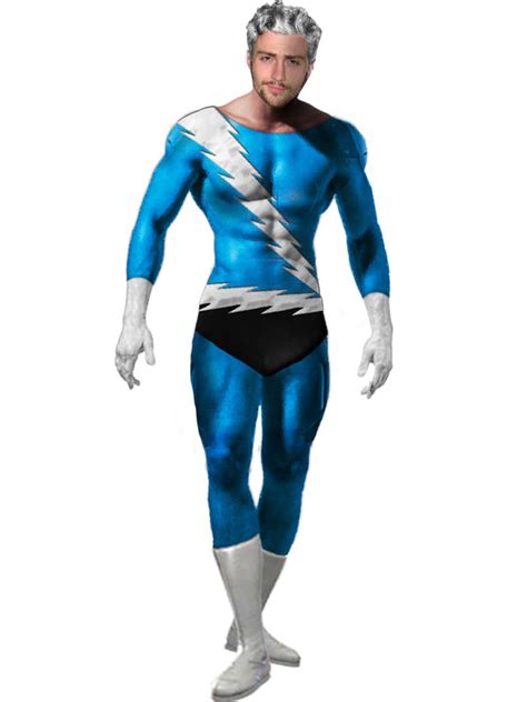 X Men Quicksilver Superhero Spandex Cosplay Costume [18080201] 43 99 Superhero Costumes