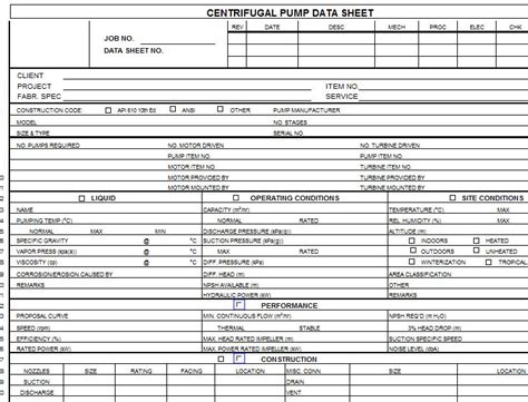 Centrifugal Pump Datasheet 01 Engtank