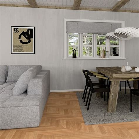 Boen Herringbone Engineered Wood Flooring Nordic Collection Select Oak